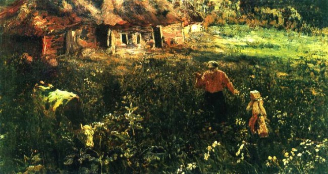 Сочинение по картине: Дубовской - "Деревня"