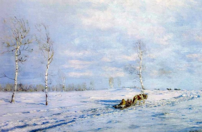 Сочинение по картине: Дубовской - "Санный путь"