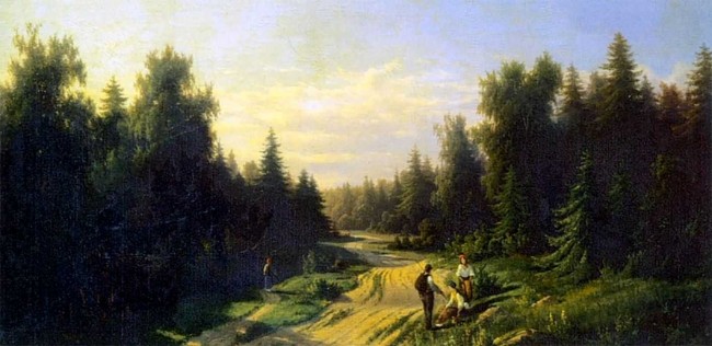 Сочинение по картине: Джогин - "Дорога в лесу"