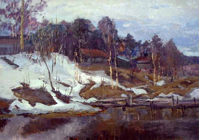 Сочинение по картине: Егорнов - "Кончилась зима"