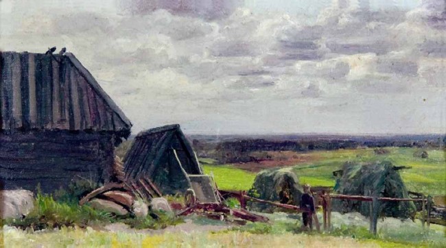 Сочинение по картине: Егорнов - "Сельский пейзаж"