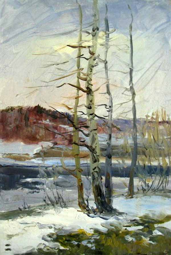 Сочинение по картине: Егорнов - "В начале апреля"