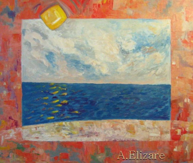 Сочинение по картине: Елизаров - "Солнце над морем в зените"