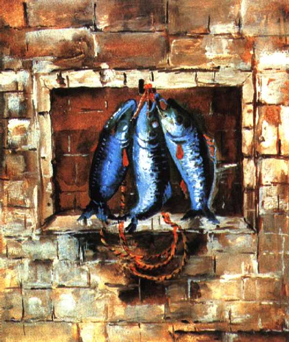 Сочинение по картине: Ермолаева - "Рыбы" Сочинение по картине: Ермолаева - "Рыбы"