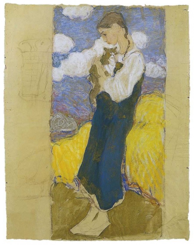 Сочинение по картине: Езучевский - "Пастушка"