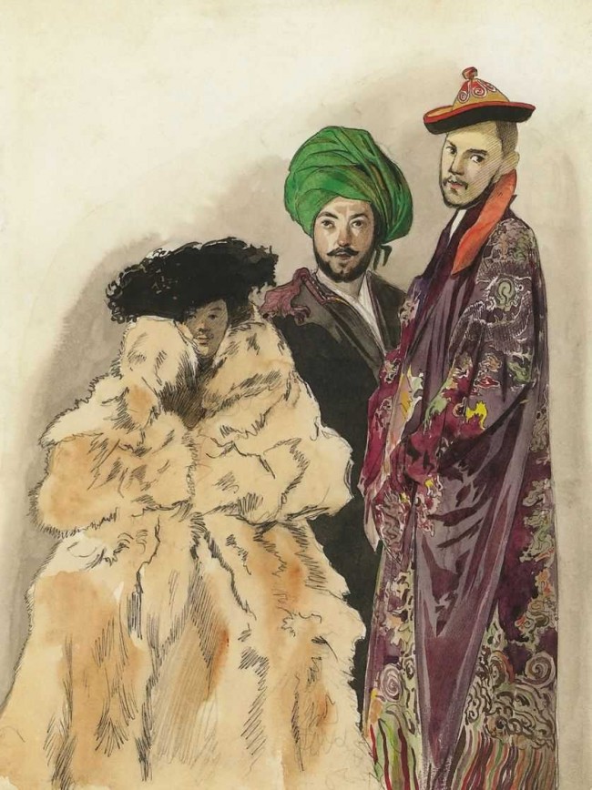 Сочинение по картине: Гагарин - "Восточные типы из путевого альбома"