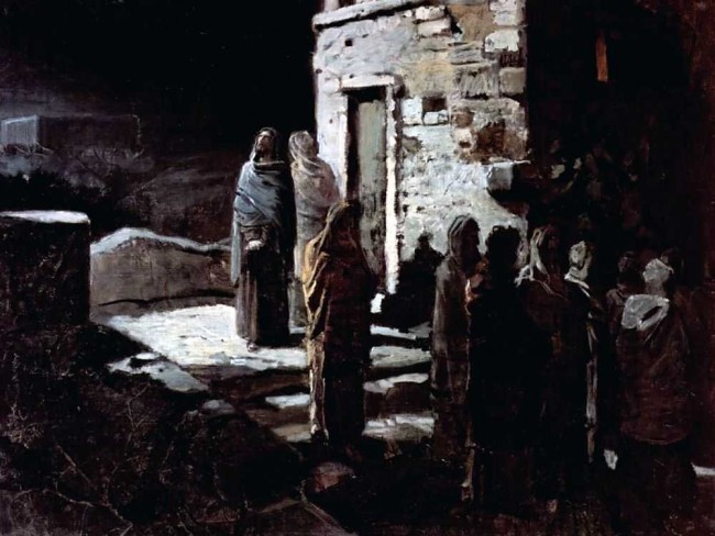 Сочинение по картине: Ге - "Христос с учениками входит в Гефсиманский сад"