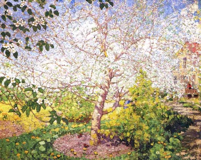 Сочинение по картине: Герасимов - "Яблони в цвету"