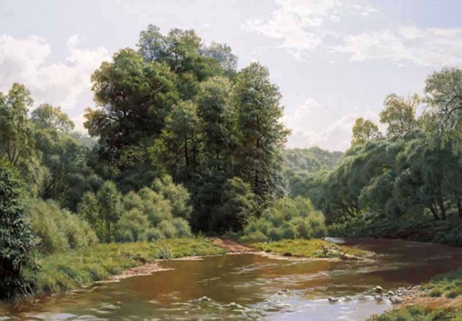 Сочинение по картине: Герасимов - "Лесная речка"