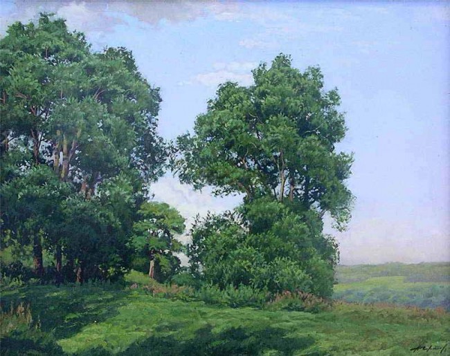 Сочинение по картине: Герасимов - "Вечер. Две лозы"