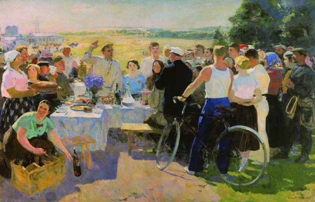 Сочинение по картине: Герасимов - "Колхозный праздник"