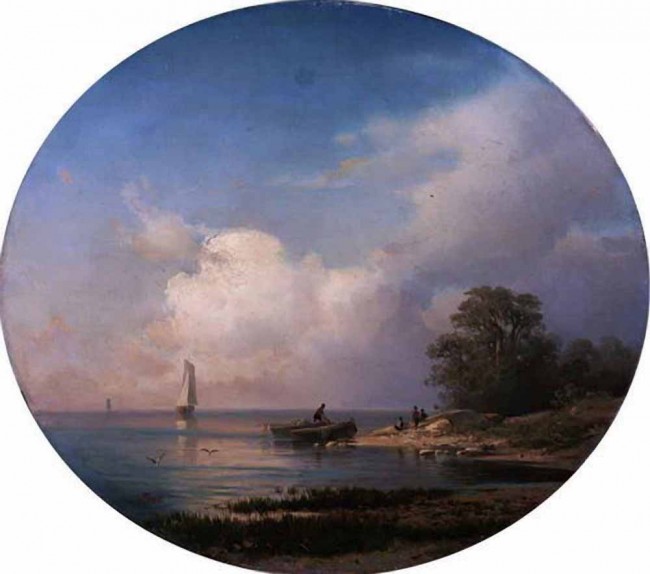 Сочинение по картине: Гине - "На острове Валааме"