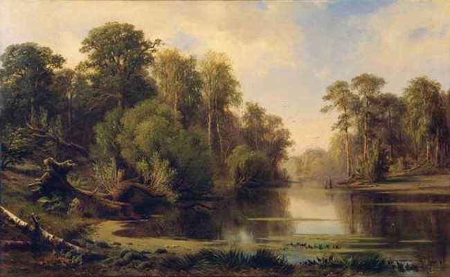 Сочинение по картине: Гине - "Озеро в лесу" Сочинение по картине: Гине - "Озеро в лесу"