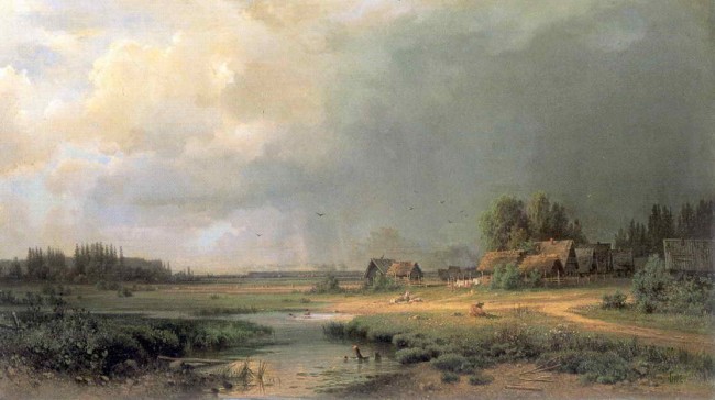 Сочинение по картине: Гине - "Перед грозой"