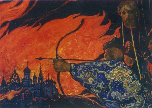 Сочинение по картине: Глазунов - "Штурм града"