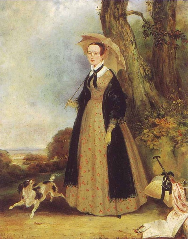 Сочинение по картине: Голике - "Портрет неизвестной, гуляющей в парке"