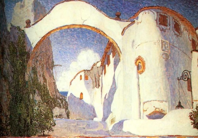 Сочинение по картине: Головин - "Деревня на берегу моря"