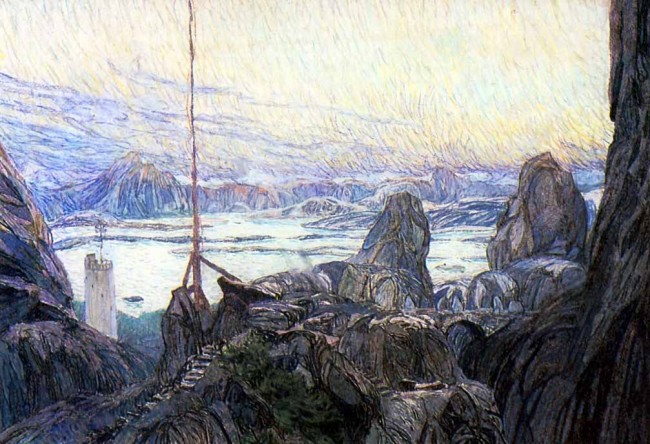 Сочинение по картине: Головин - "Фиорды"