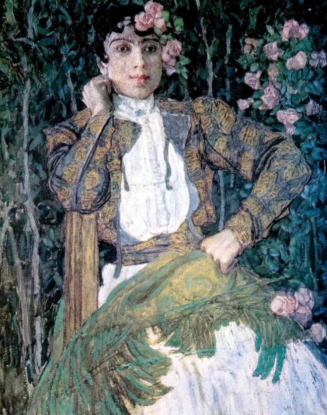 Сочинение по картине: Головин - "Испанка в зеленом"