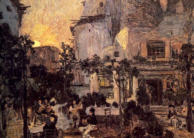 Сочинение по картине: Головин - "Кабачок Лилас-Пастья"