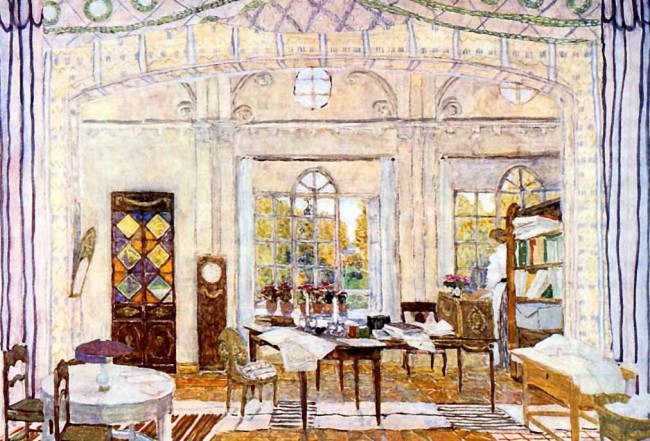 Сочинение по картине: Головин - "Комната Карено"