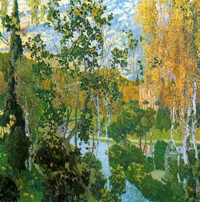 Сочинение по картине: Головин - "Пейзаж. Павловск"