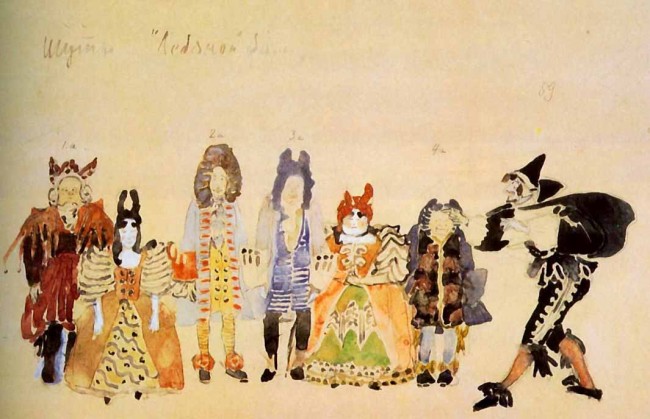 Сочинение по картине: Головин - "Шуты"