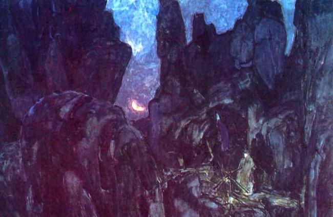 Сочинение по картине: Головин - "В горах" Сочинение по картине: Головин - "В горах"