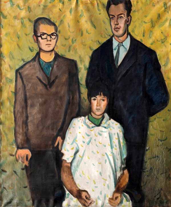 Сочинение по картине: Гончаров - "Трое. Семейный портрет (Наташа, Миша, Боря)"