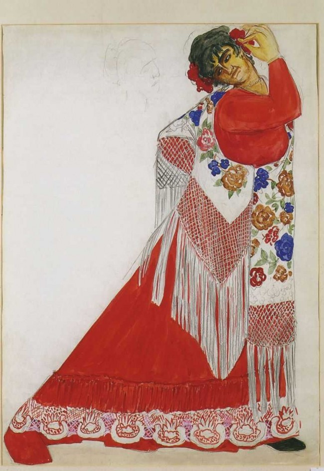 Сочинение по картине: Гончарова - "Костюм цыганки"