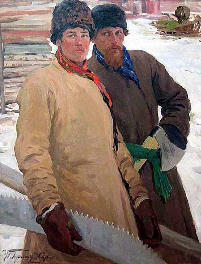 Сочинение по картине: Горюшки - "Дровоколы"