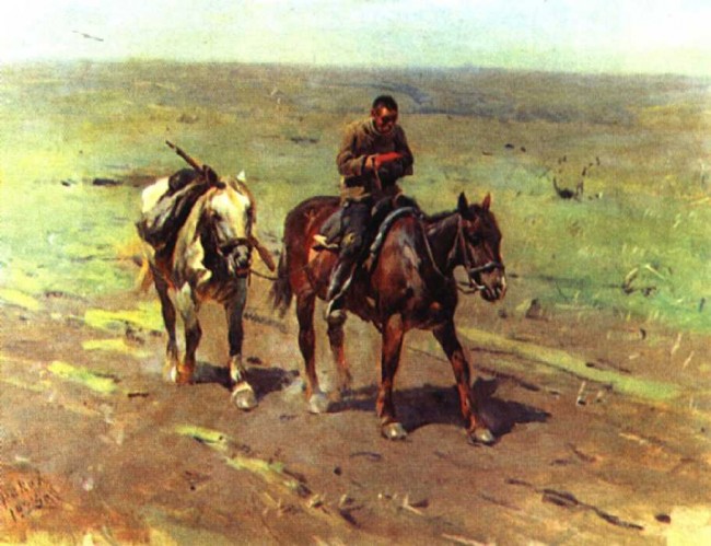 Сочинение по картине: Греков - "В отряд к Буденному" Сочинение по картине: Греков - "В отряд к Буденному"