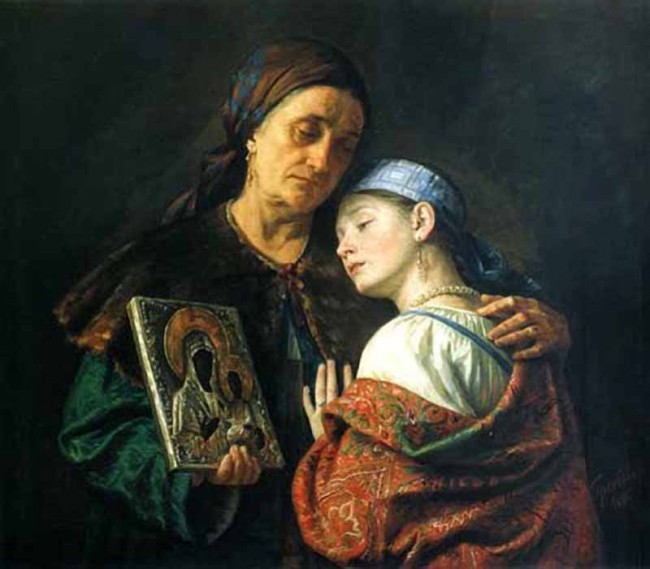 Сочинение по картине: Грибков - "Благословение на свадьбу"