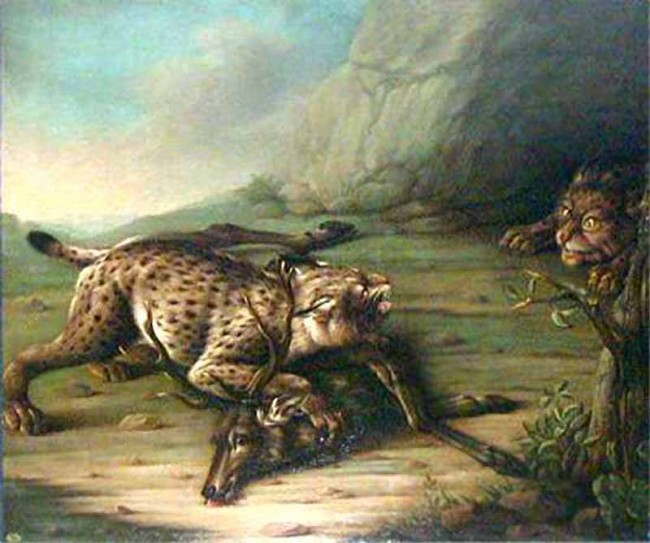 Сочинение по картине: Гроот - "Две рыси, напавшие на оленя"