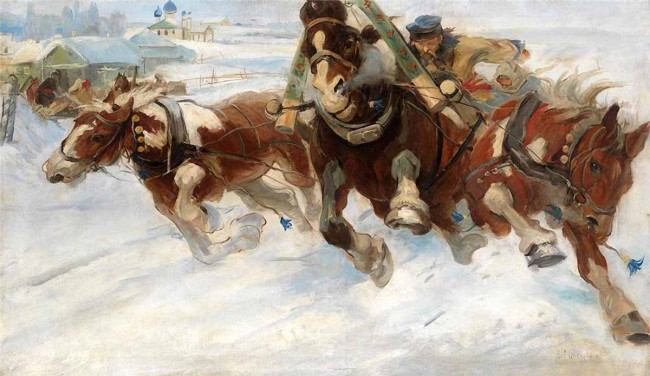 Сочинение по картине: Грузинский - "Русская тройка" Сочинение по картине: Грузинский - "Русская тройка"