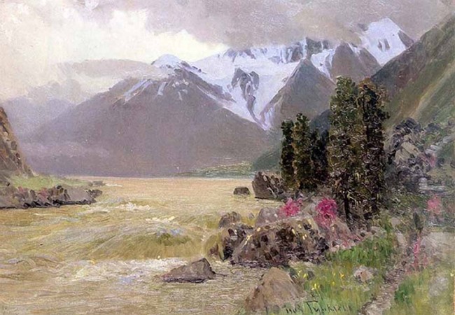 Сочинение по картине: Гуркин - "Катунь весной"