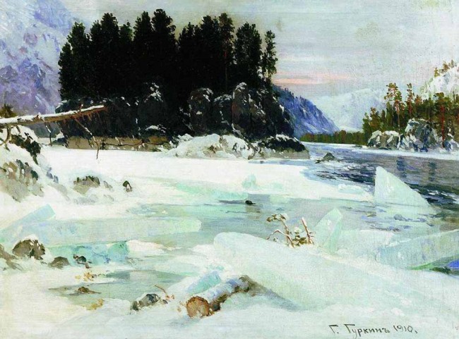 Сочинение по картине: Гуркин - "Корона Катуни"