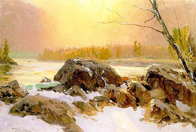 Сочинение по картине: Гуркин - "Морозное утро на Катуни"