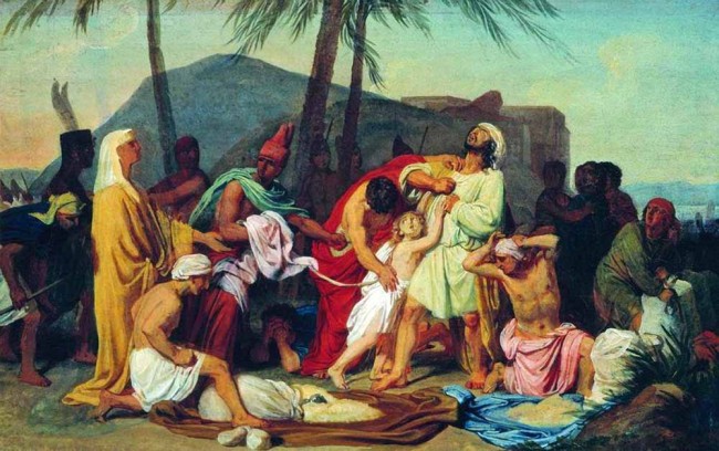 Сочинение по картине: Иванов - "Братья Иосифа находят чашу в мешке Вениамина" Сочинение по картине: Иванов - "Братья Иосифа находят чашу в мешке Вениамина"