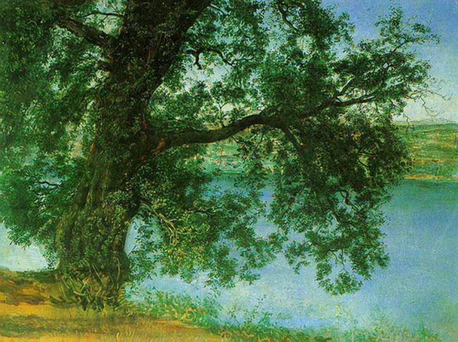 Сочинение по картине: Иванов - "Дерево в тени над водой в окрестностях Кастель-Гандольфо"