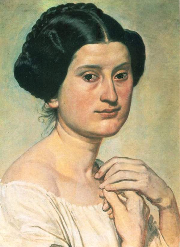 Сочинение по картине: Иванов - "Полуфигура натурщицы Асунты"