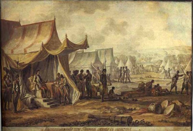 Сочинение по картине: Иванов - "Петр 1 на реке Пруте"