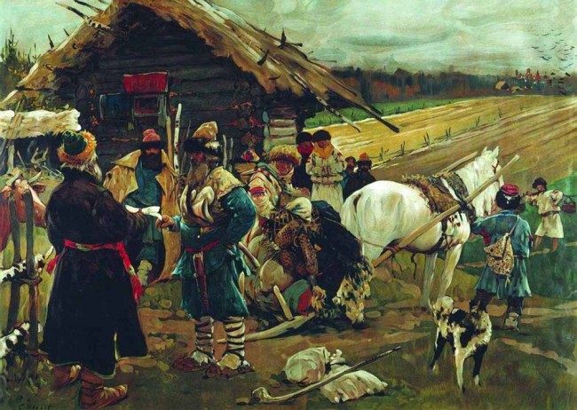 Сочинение по картине: Иванов - "Юрьев день"