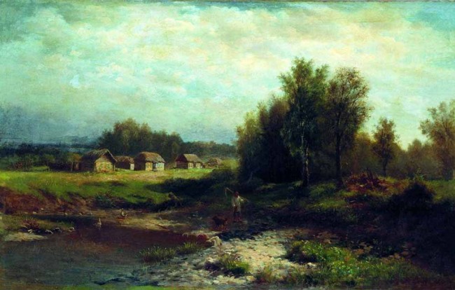 Сочинение по картине: Каменев - "Деревня"
