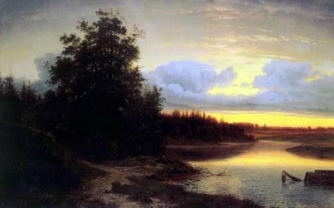 Сочинение по картине: Каменев - "Ночь на реке Мологе"
