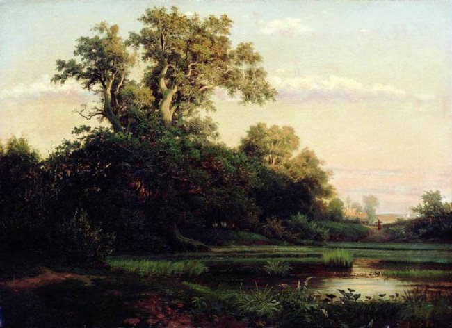 Сочинение по картине: Каменев - "Вечереет"