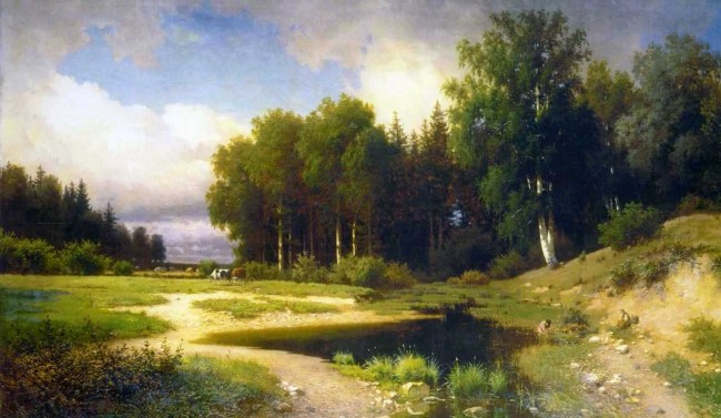 Сочинение по картине: Каменев - "Вид из окрестностей села Поречье"