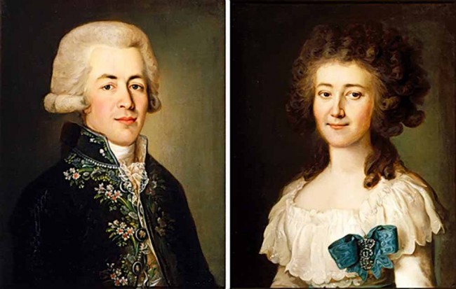 Сочинение по картине: Камеженков - "Парный портрет Ф.и Е. Вадковских"