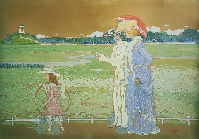 Сочинение по картине: Кандинский - "Прогулка"