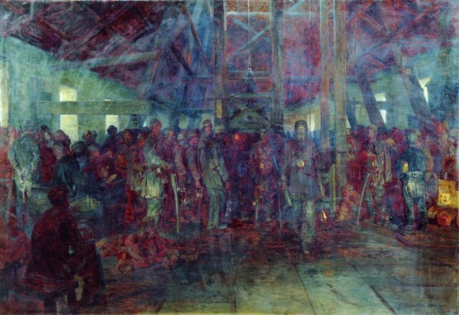 Сочинение по картине: Касаткин - "Углекопы. Смена"